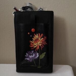 Brand New Women's ESPE iSmart Purse Adjustable Strap, Zipper Closure Floral